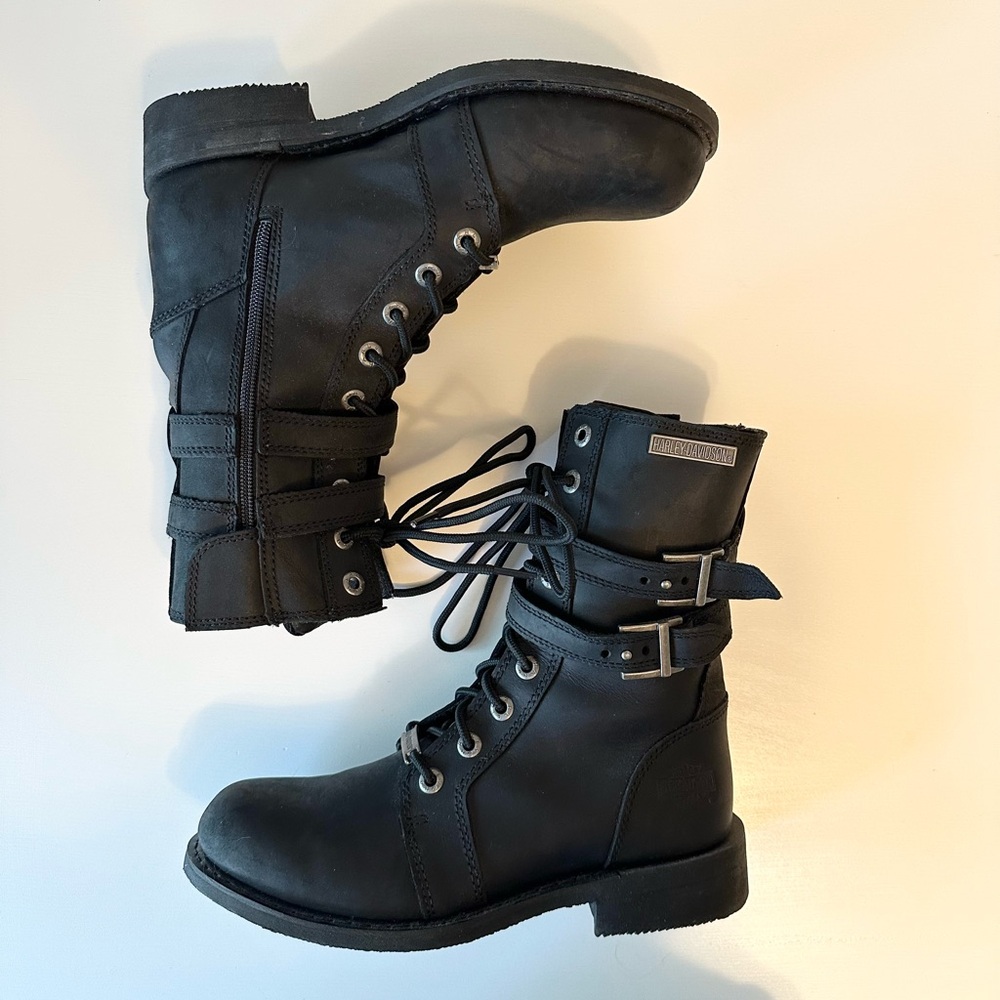Harley-Davidson Black Combat Moto Boots Size 9